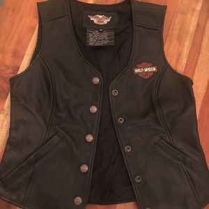 Harley Davidson leather vest